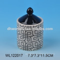 Lovely cerâmica coruja pote condimento com tampa